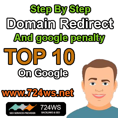 domain redirection to another and google