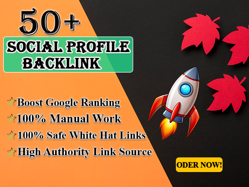 I'll build 50 distinct, excellent profile backlink