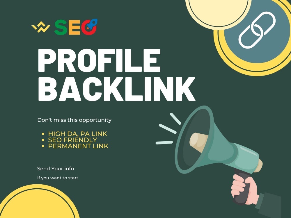 I will create 100 high quality profile backlinks for Google Ranking