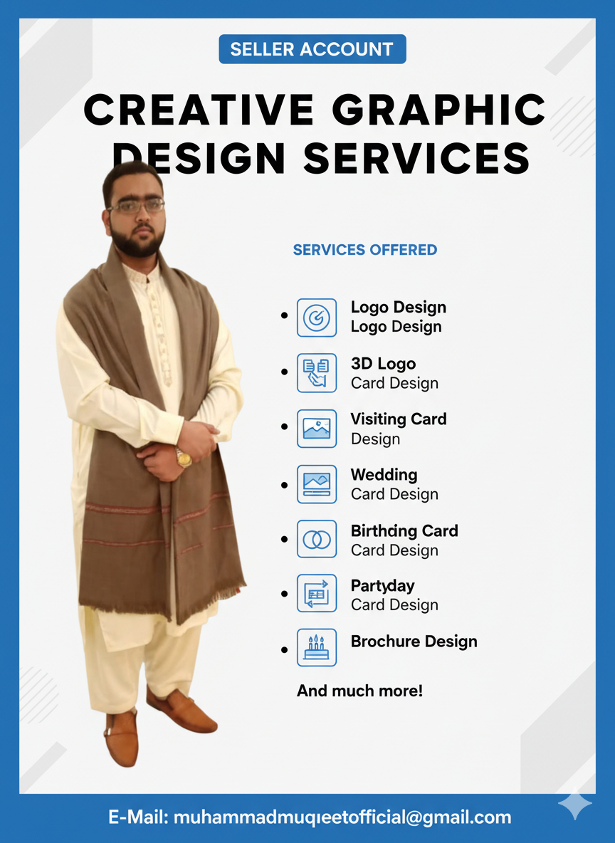 Professional Graphic Designer | Custom Logo, 3D Logo, Card, & Brochure Design