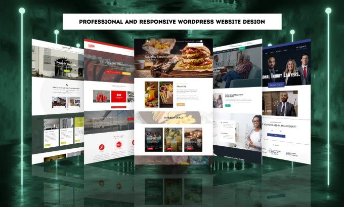 I will create your responsive wordpress website design