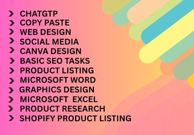 I will be your professional virtual assistant for web research, data entry, and lead generation