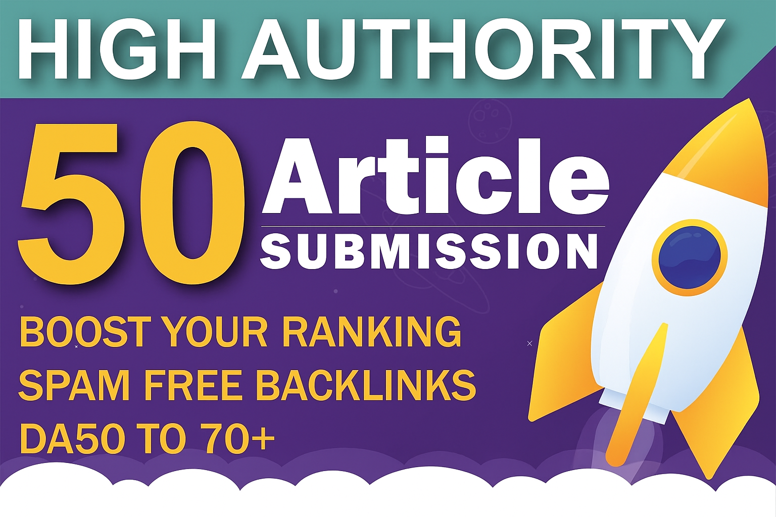 I Will Make 50 Article Submission Backlinks High DA PA links building