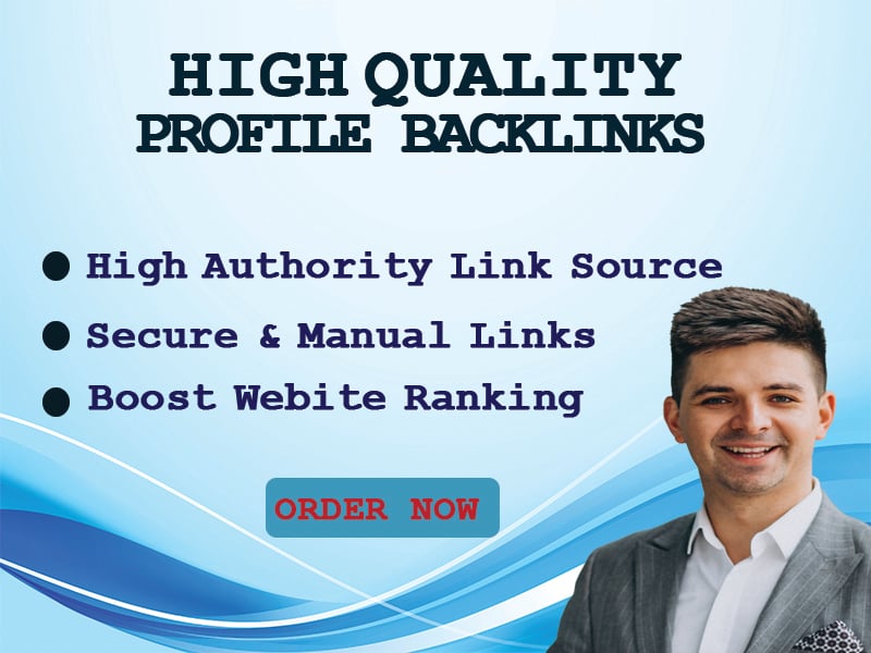 I will doing 100 high DA profile backlinks from your websites