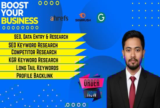  I will do SEO keyword research, competitor analysis, and Profile Backlink