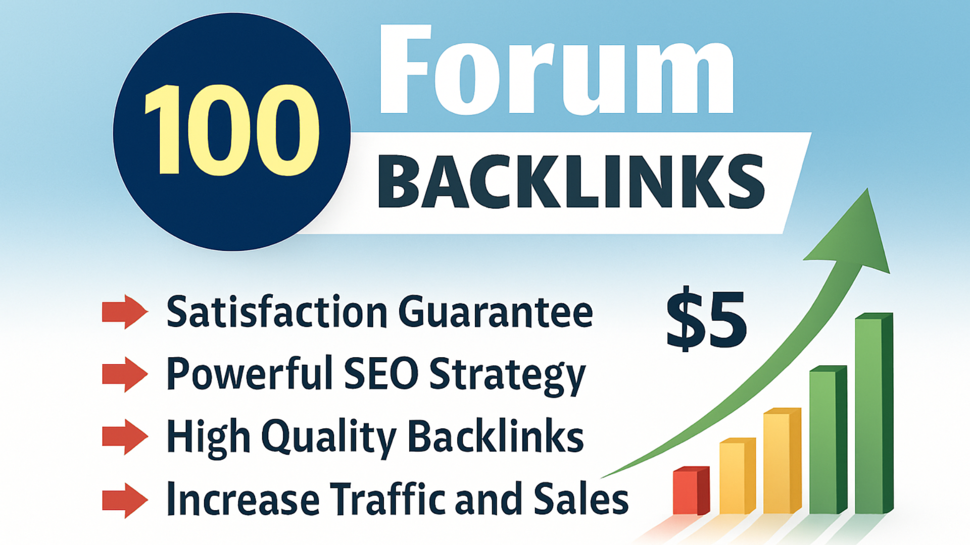 I will create 100 fourm backlinks to boost website ranking in 2$ but for 5$ there is 250 backlinks