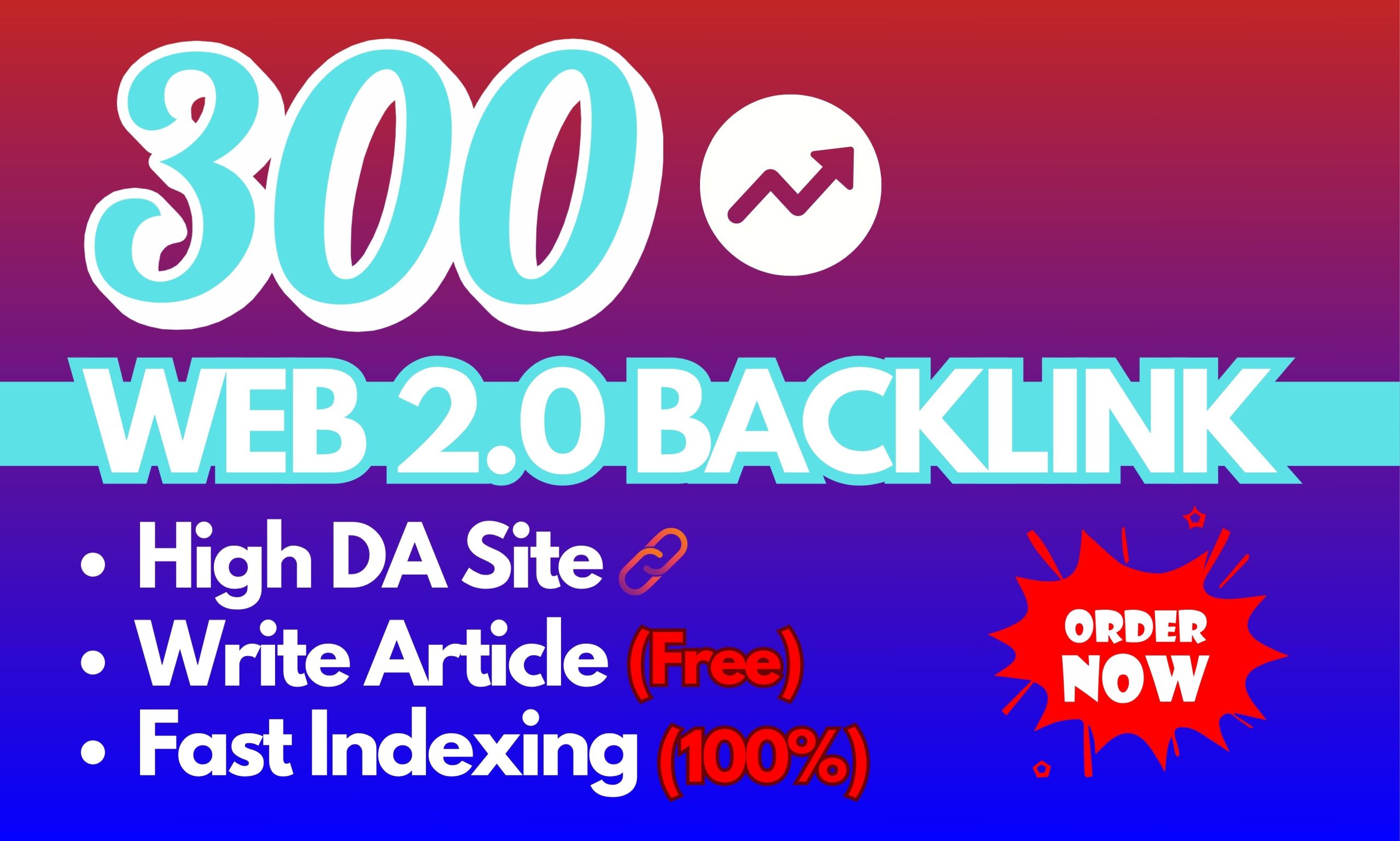 I will do 300 high-quality Web 2.0 backlinks 