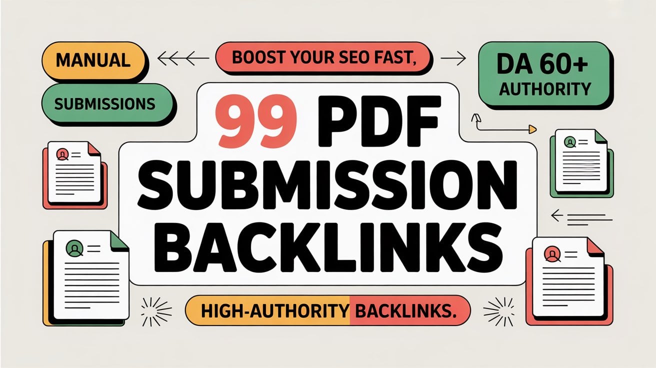 Boost Your SEO with 99 High-DA PDF Submission Backlinks (60+ Authority)