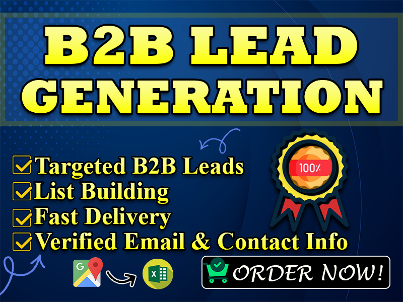 I will provide verified B2B email leads and company contact details