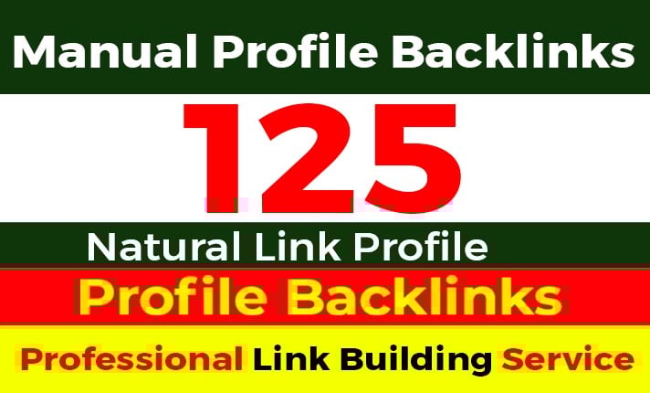 I Will Manually Create 125 Profile Backlinks from Reputable Platforms