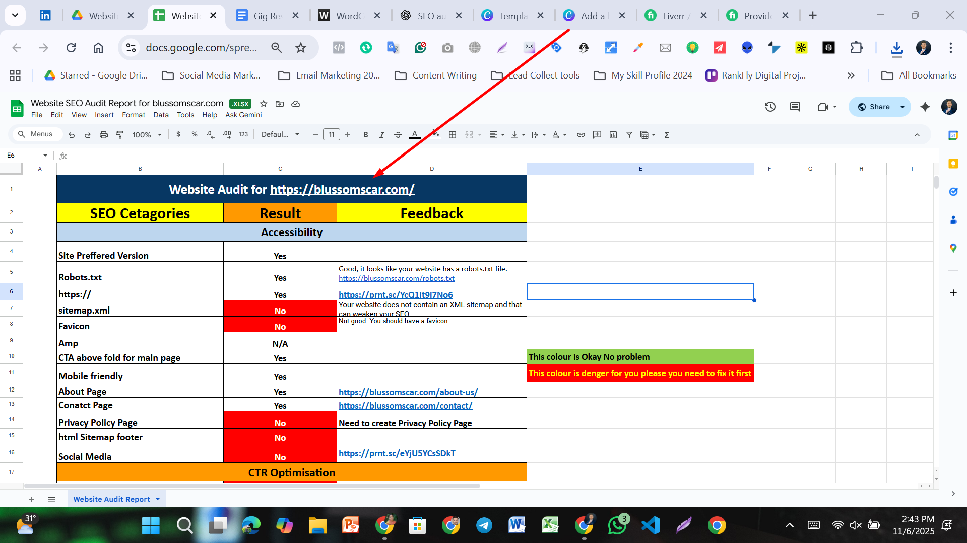 Do technical audit seo website report, site review, fix errors rank google