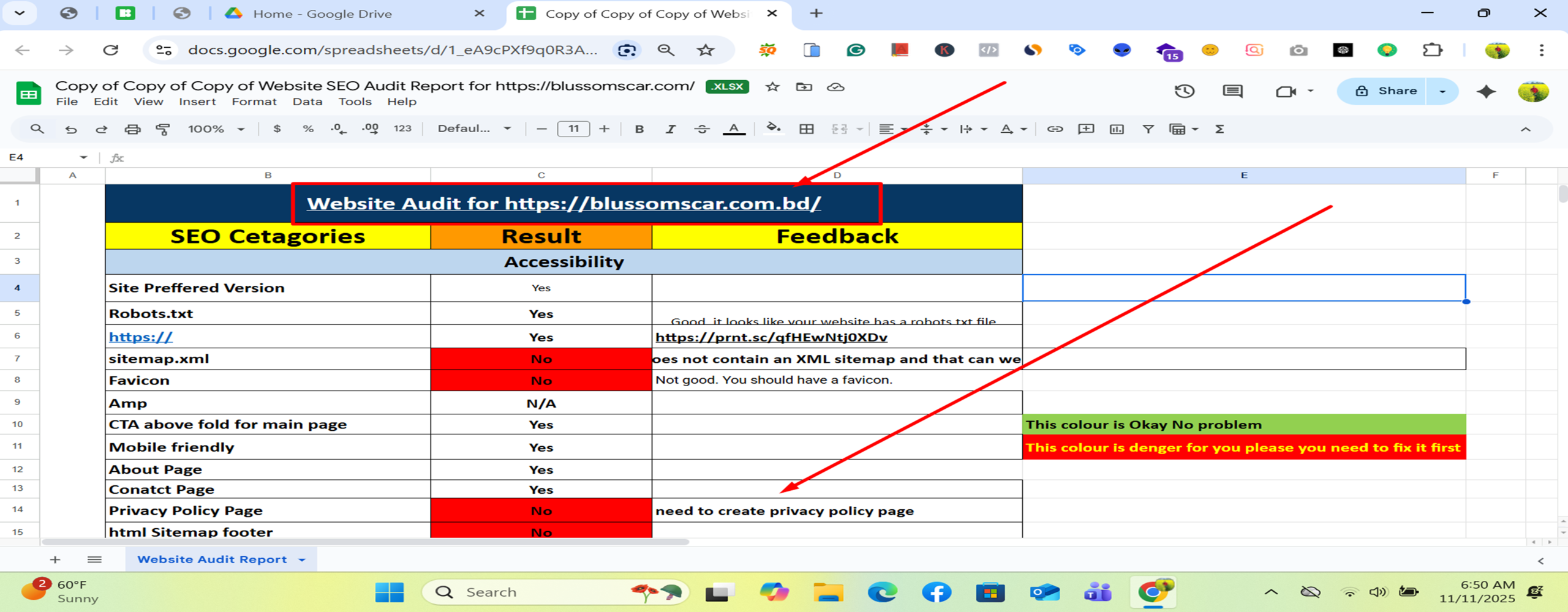 i will provide technical audit, website review, yoast seo website audit report and google index