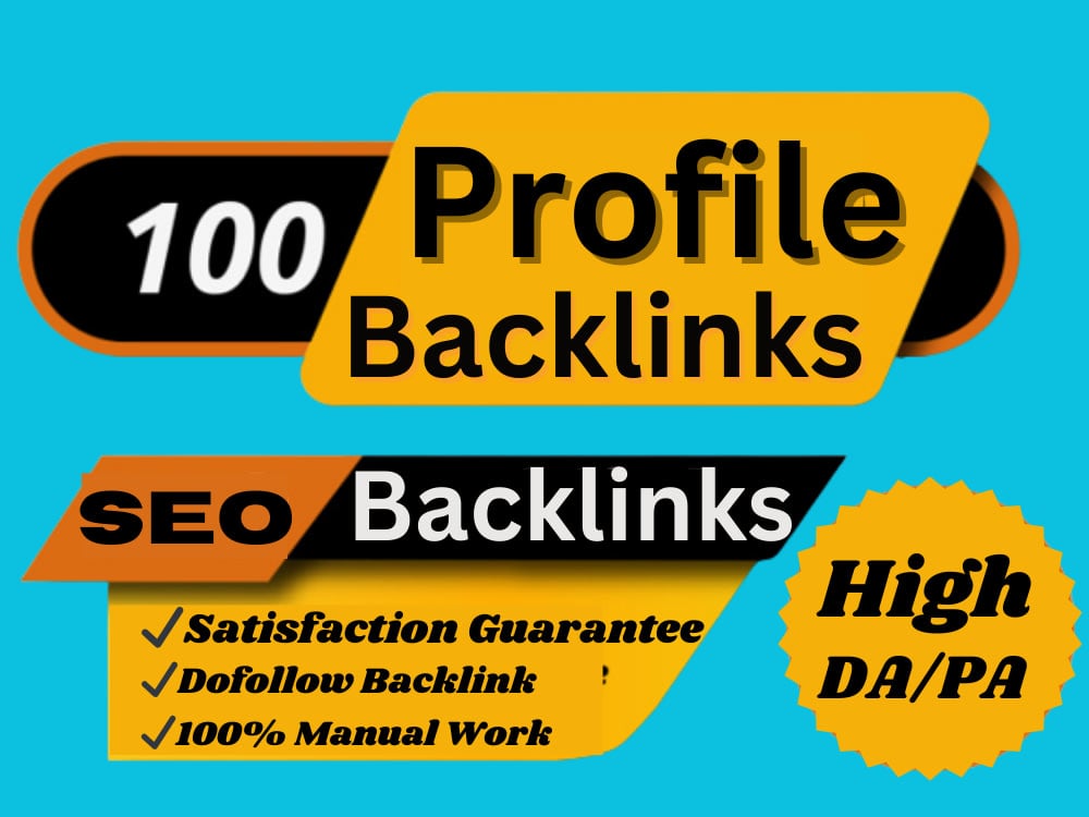 100 High-Quality Profile Backlinks for SEO Ranking Boost