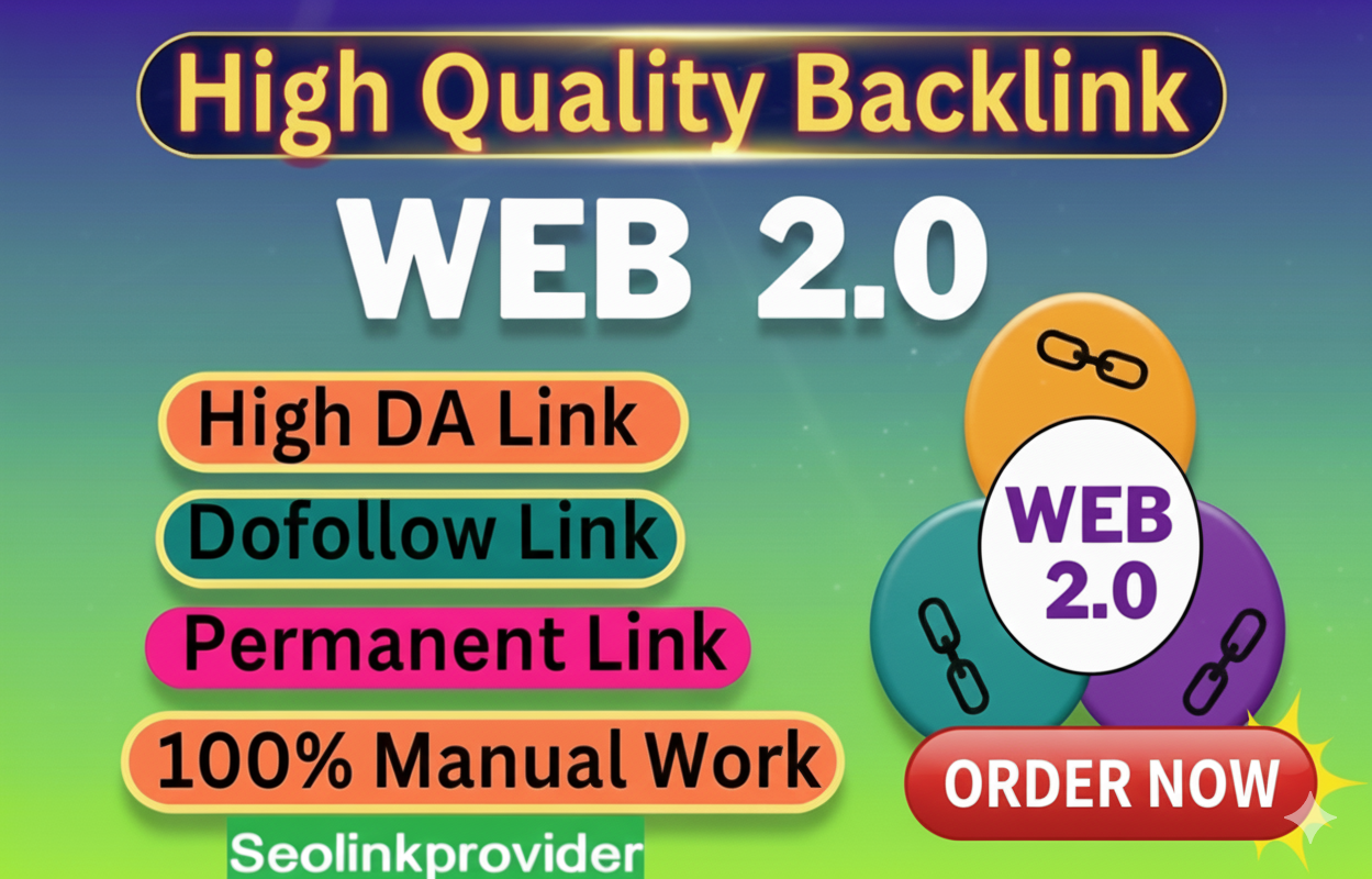 Create 60+ High-Quality Web 2.0 Backlinks for Stronger SEO and Higher Google Ranking
