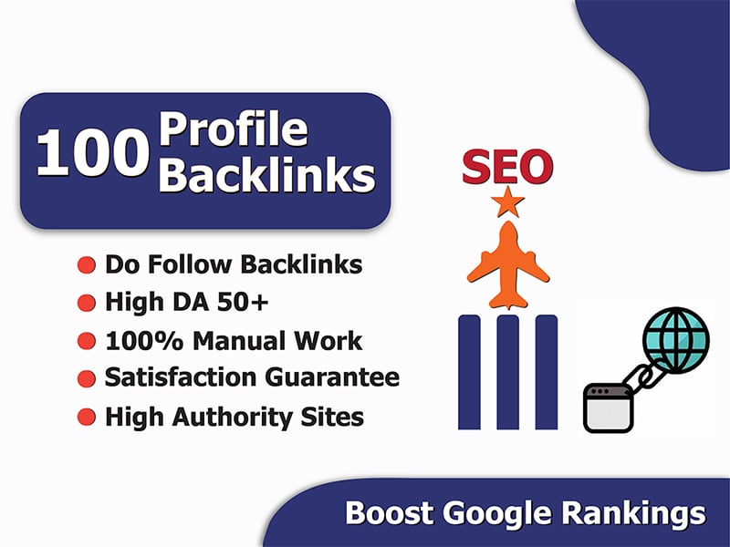 I will deliver top quality profile backlinks with white hat SEO techniques
