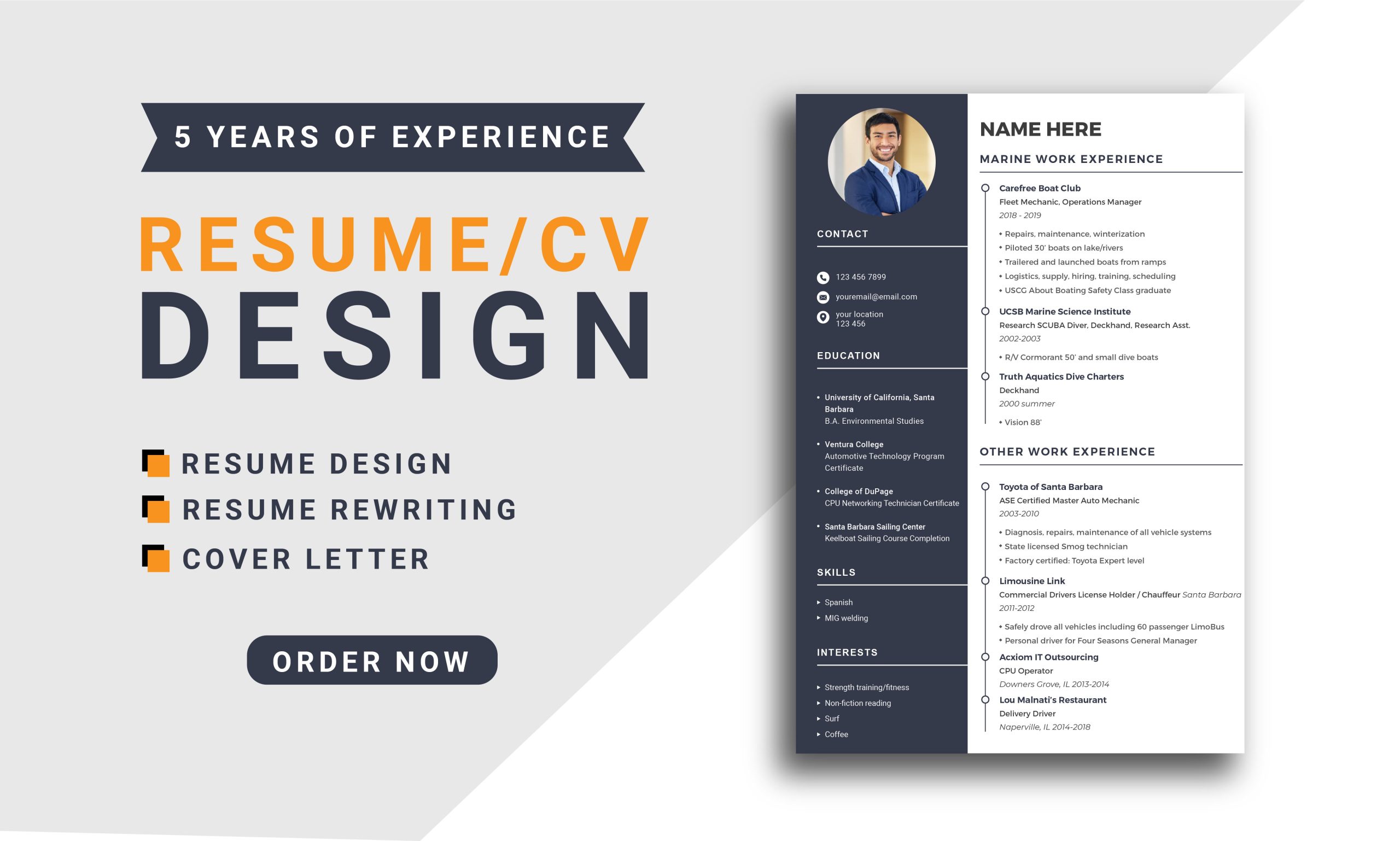 I Will Create a Stunning Resume or CV Design to Impress Recruiters