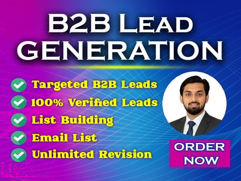 I will do B2B Lead Generation,data entry,Email list building for your website