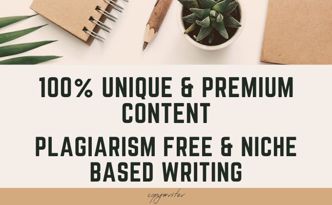 Write 1500 words Premium & Professional Content, Article and Blogpost for you