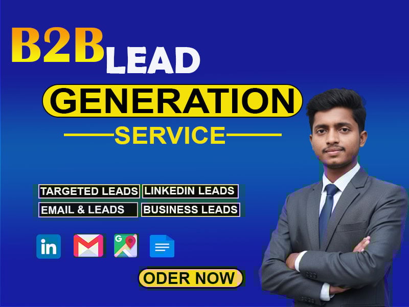  I will work on b2b lead generation, email list building, direct website and number creation