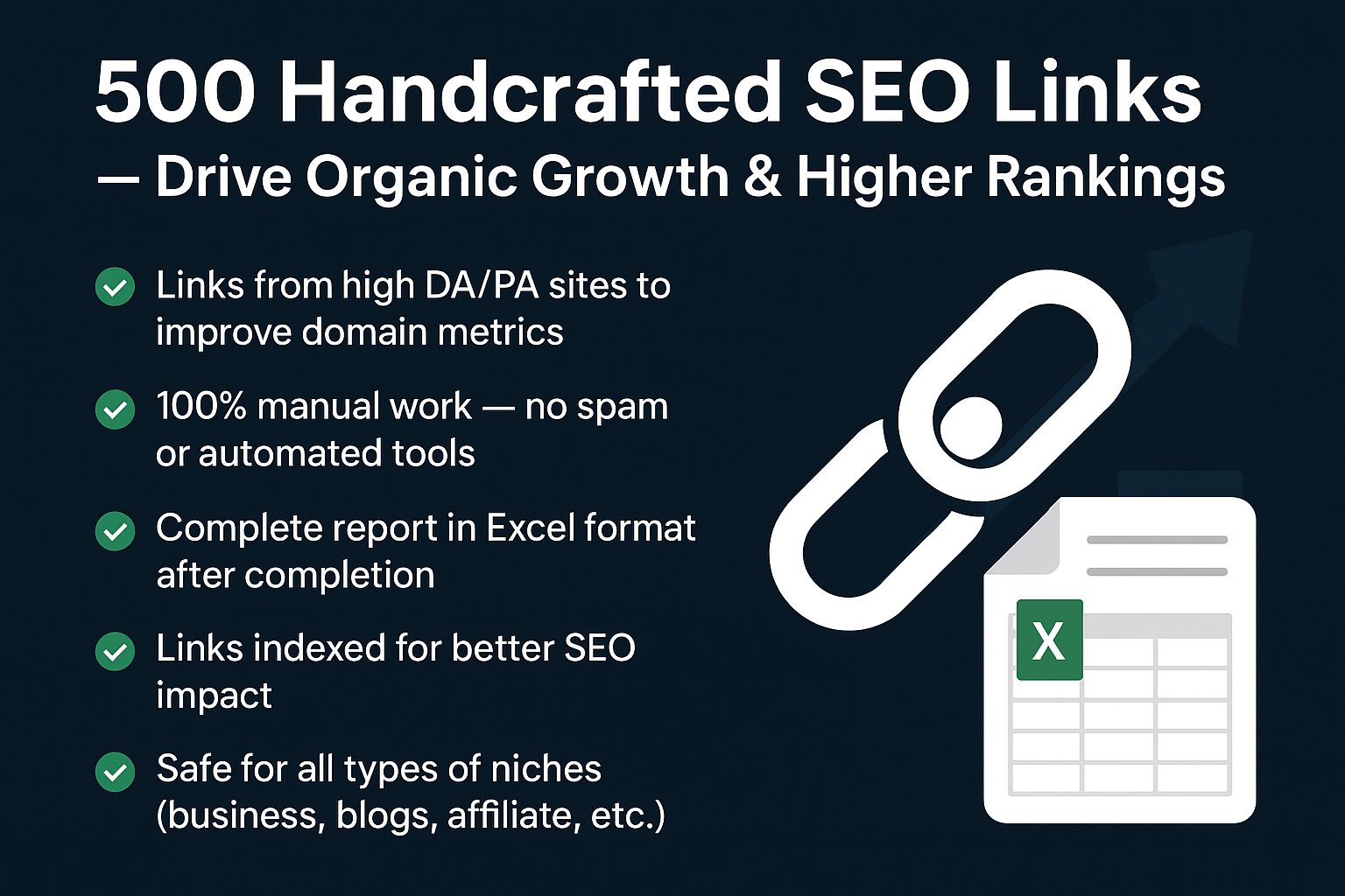 500 Handcrafted SEO Links – Drive Organic Growth & Higher Rankings