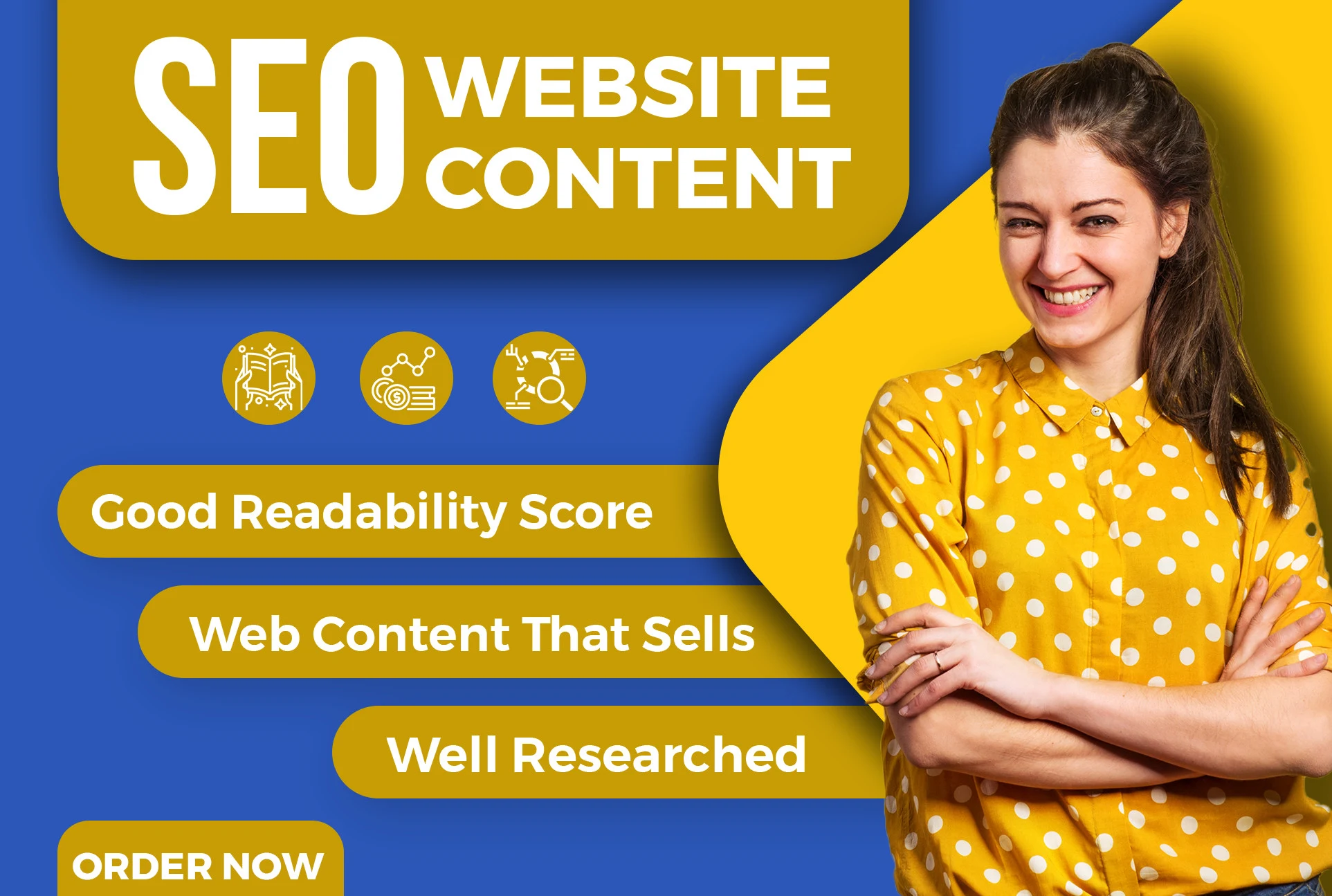 I will be your SEO website content writer for website copywriting