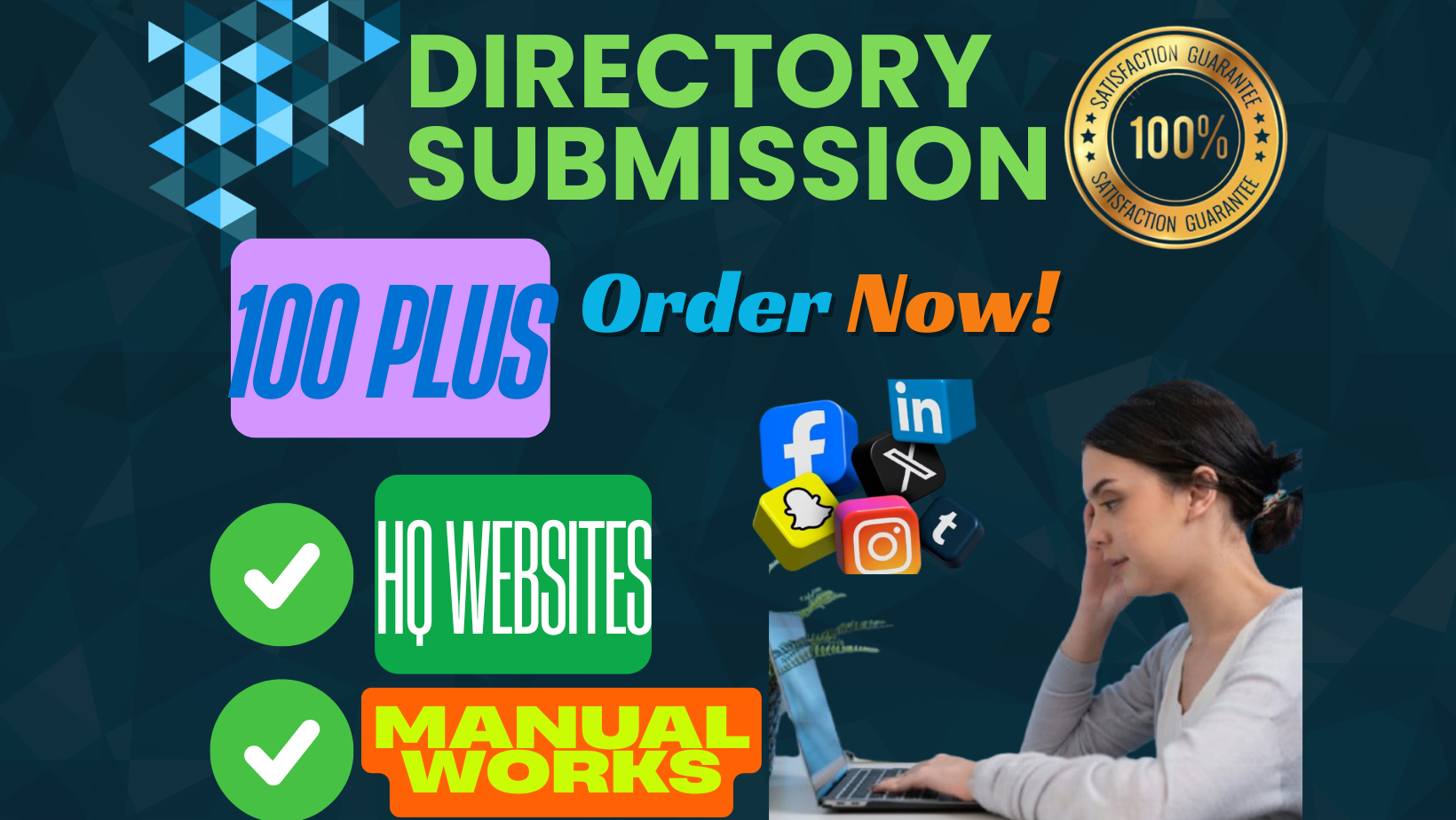 I will manually do 100 directory submission