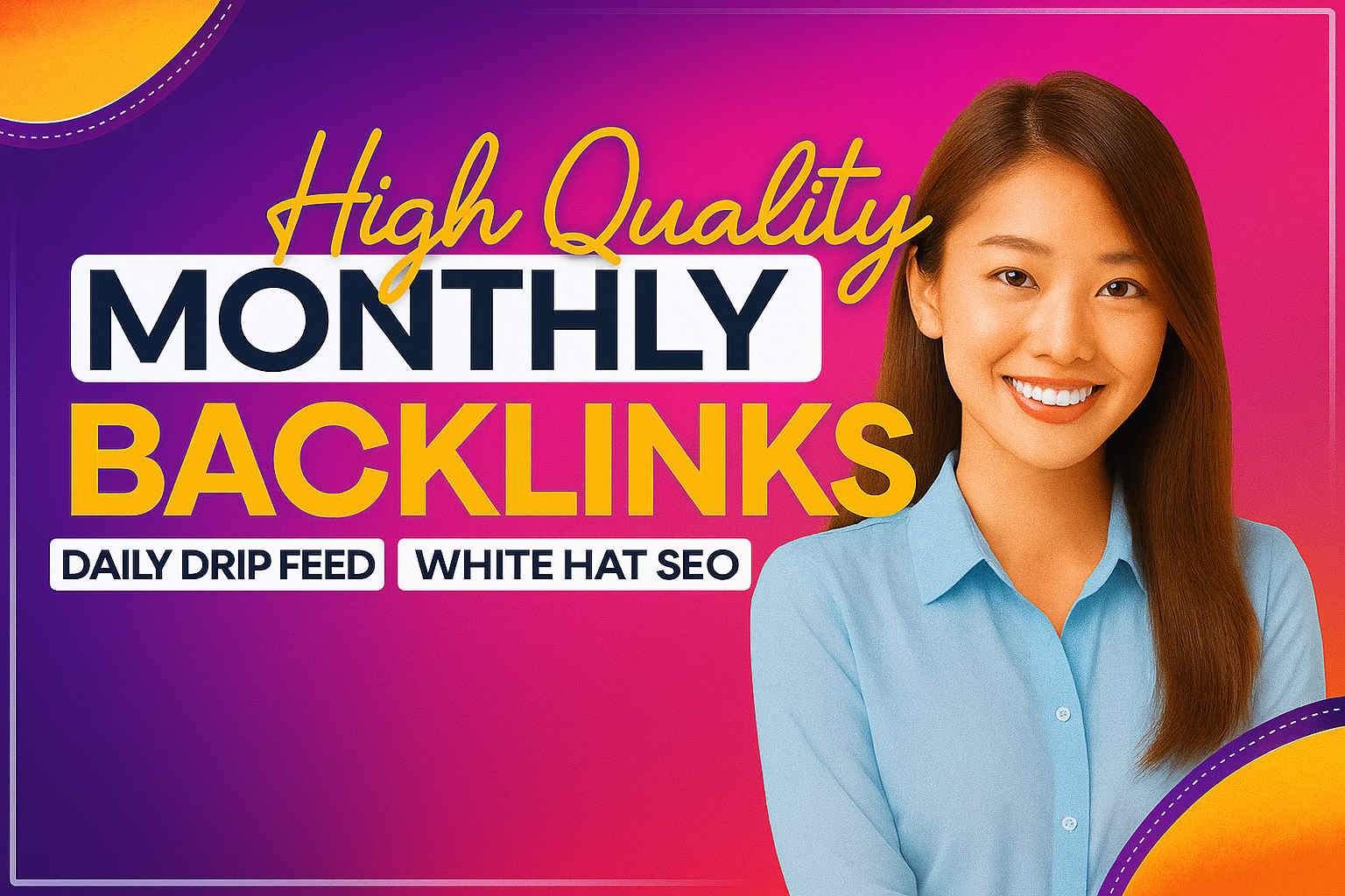Drip Feed Your Website With White Hat SEO Backlinks Service For 30 day