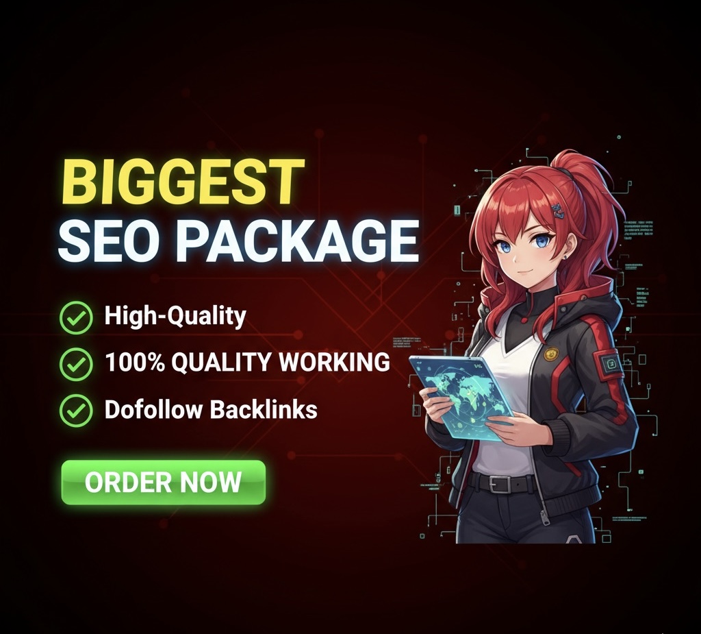 I will provide Biggest SEO package with high-quality dofollow backlinks