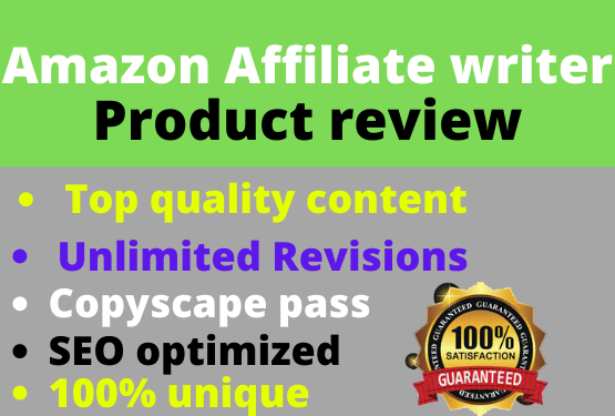 i will write SEO friendly amazon affiliate articles