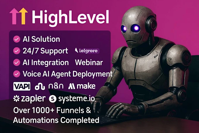 will build and configure your GoHighLevel white-label SaaS, inbound/outbound workflows, and snapshot