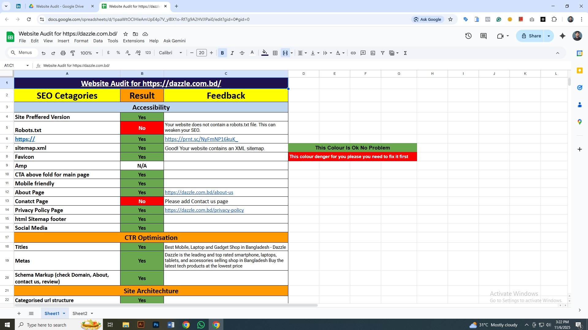 I will complete website seo audit, fix technical seo audit report, and schema markup.