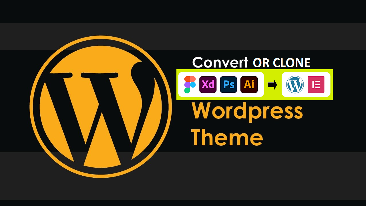 XD, PSD, AI, FIGMA, SKETCH, HTML to WORDPRESS Website Using Elementor Pro